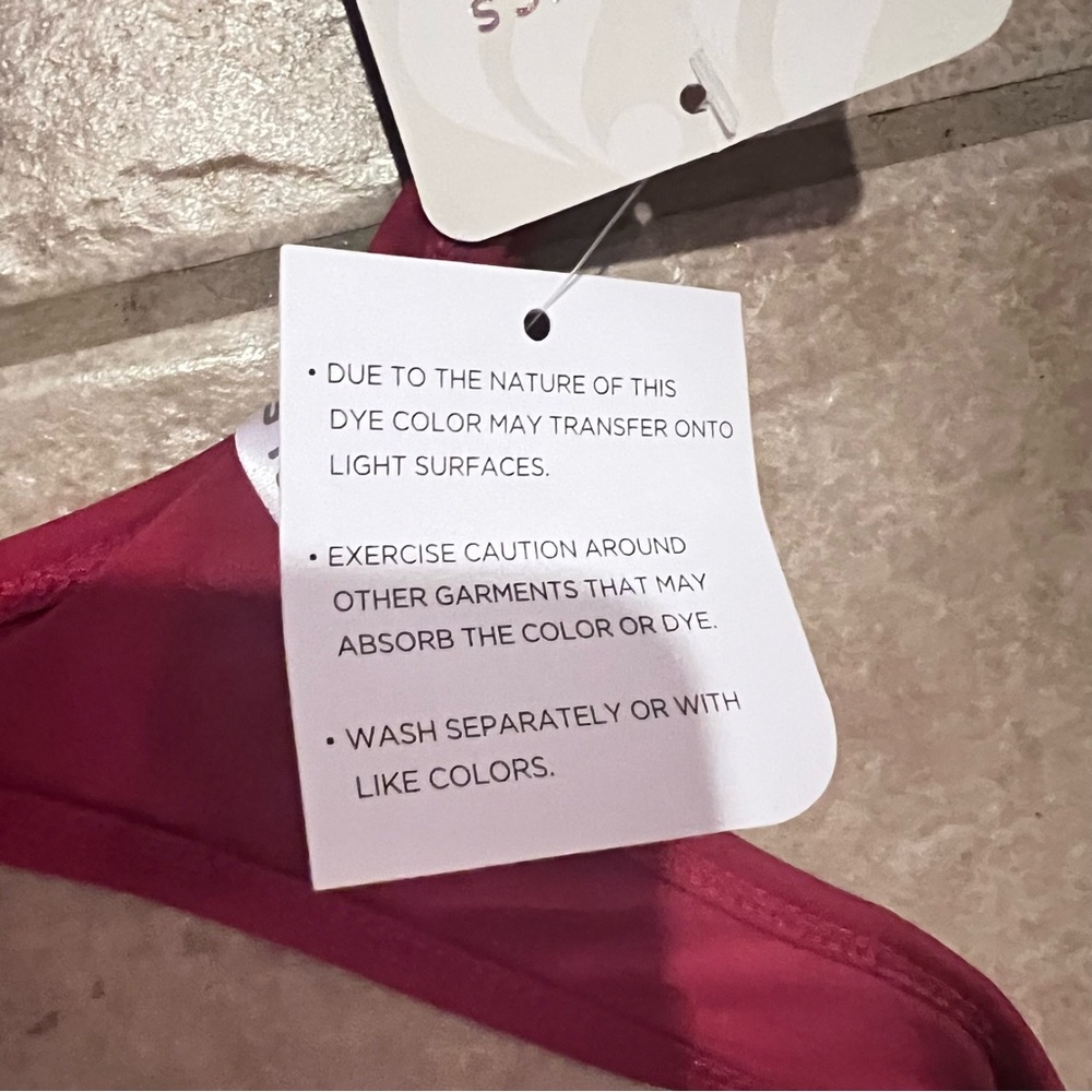 Fabletics Cacey Racerback Dress side slither tricot fabric scarlet red size XL - Picture 7 of 13